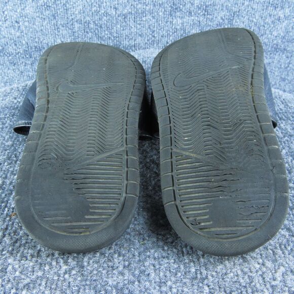 Nike Men Slide Sandals Size 8 Medium Black Synthetic Slip On - Picture 9 of 10